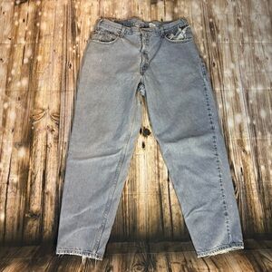 Levi’s Men Jeans 560 Loose Fit 36 32 Tapered Med Wash Broken In Pocket Y2K
